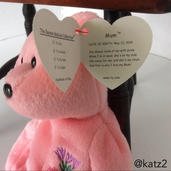 Ty Beanie Baby Retired Mum Bear 2001 - Picture 3 of 4